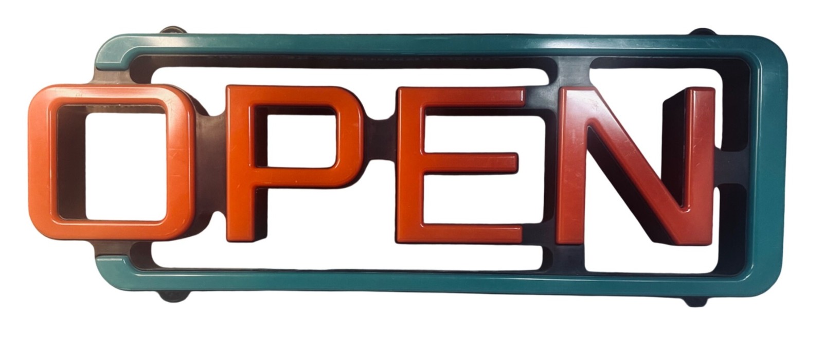 LED Open Sign 21×10 Blue Red Business Window Light Power Adapter 21x10_Open