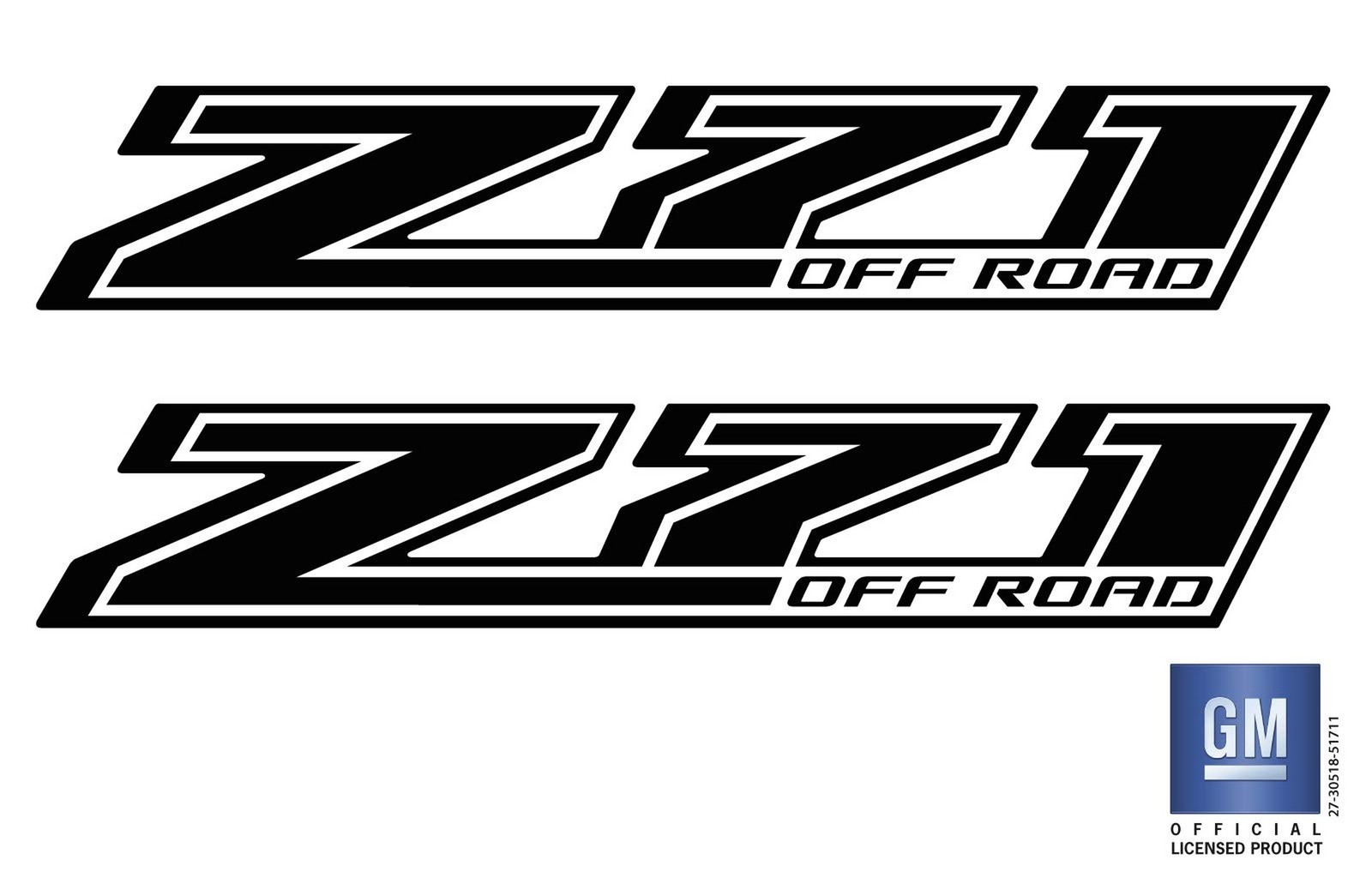 Chevy Colorado Matte Black Z71 Off Road Bedside Decals 2014-2022 Set of 2 GM …