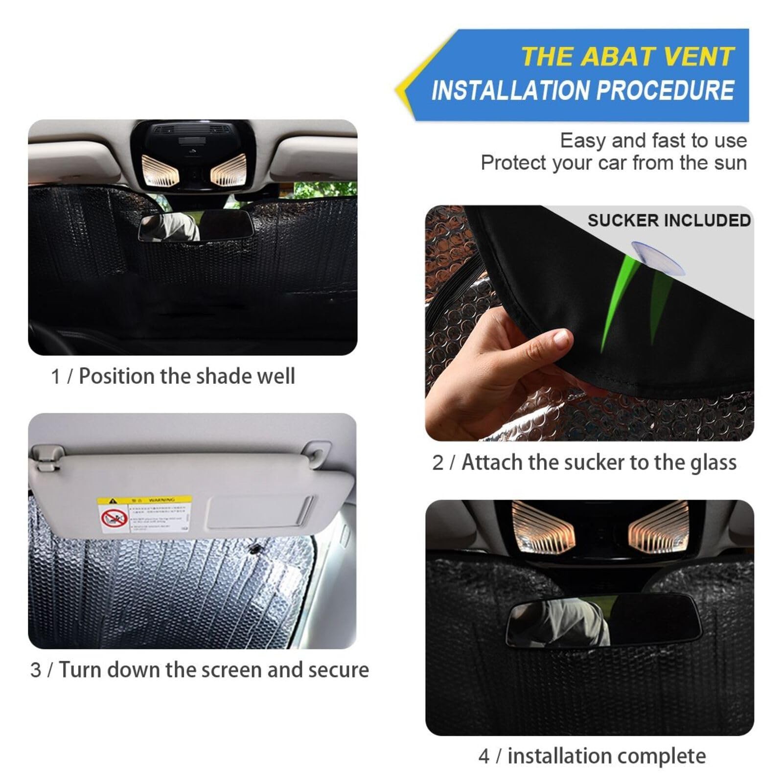 Evil Green Eyes Windshield Sun Shade for Car Auto SUV Truck Foldable Front Wi…