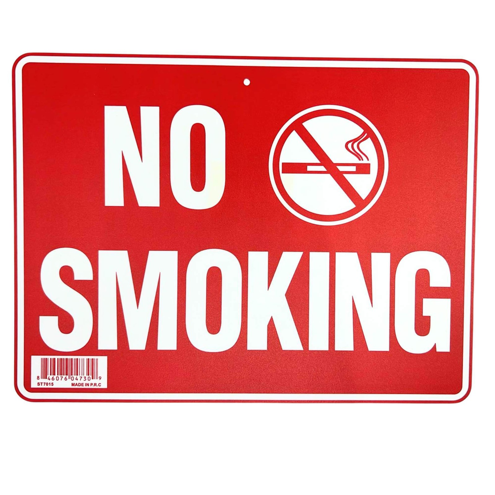 9&Prime;X12&Prime; « NO SMOKING » Plastic Signage Sign-1CT