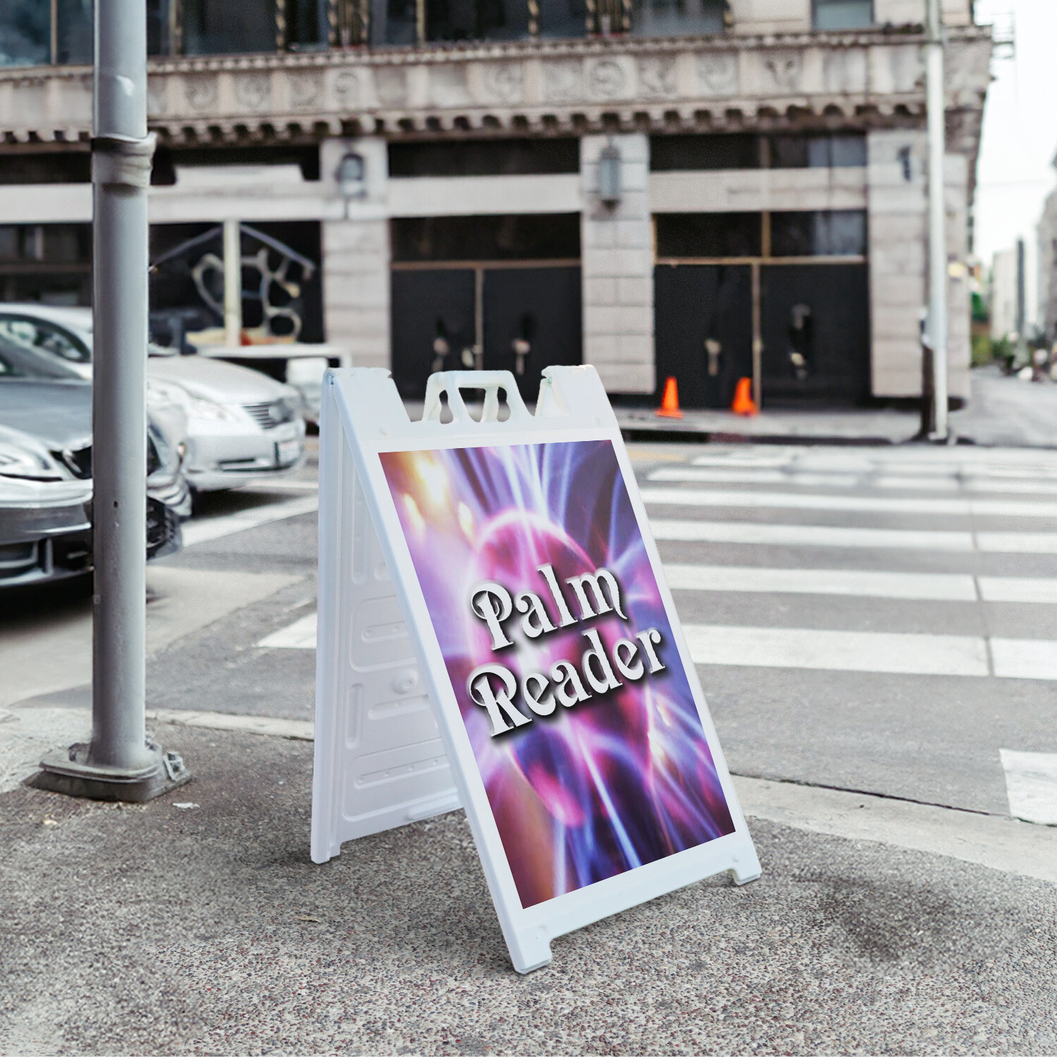 A-frame Sidewalk Palm Reader 24&Prime; x 36&Prime; Double Sided A-Frame Sidewalk Sign