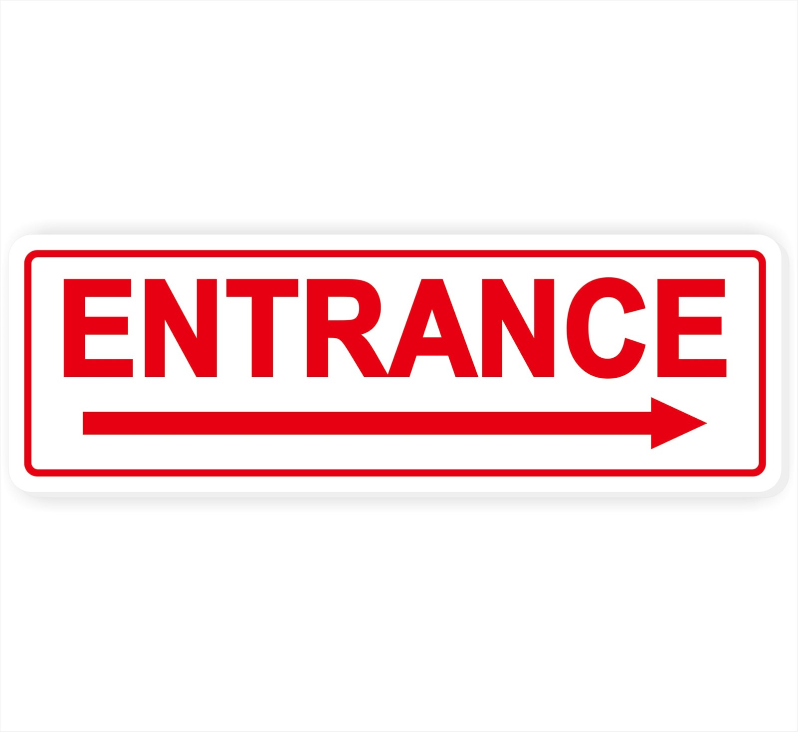 Right Arrow Entrance Sign – Made from Premium Frosted Acrylic Material, Super…