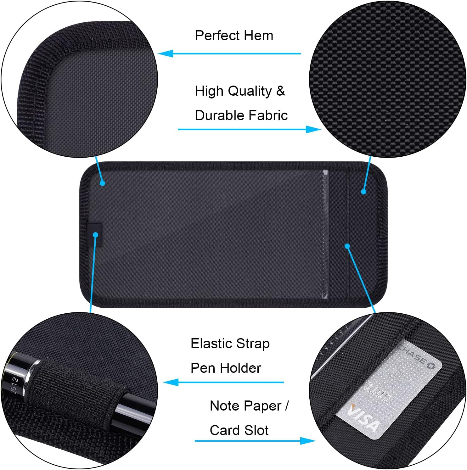 Handicap Placard Holder for Auto, Disabled Parking Permit Sign Protector for Ca