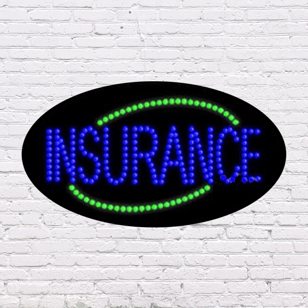 LED Insurance Sign | Light Up Sign | 15&Prime;H x 27&Prime;W x 2&Prime;D