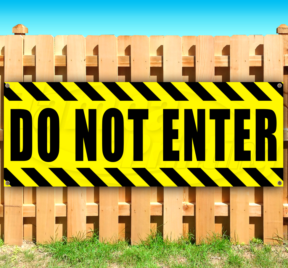 DO NOT ENTER Advertising Vinyl Banner Flag Sign Many Sizes Available USA