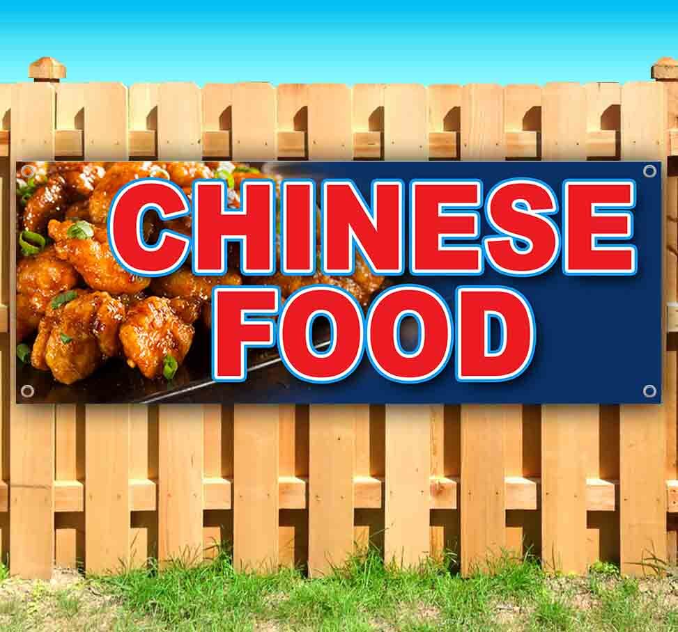 CHINESE FOOD Advertising Vinyl Banner Flag Sign Many Sizes ASIAN CUISINE