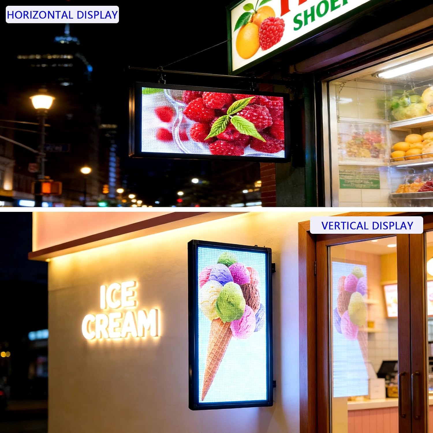 HS Led Sign Scrolling Programmable, Outdoor Digital Open Neon Signs Display Scre