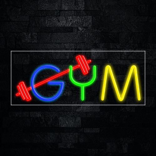 Gym LED Neon Sign 30&Prime;L x 12&Prime;H #30808