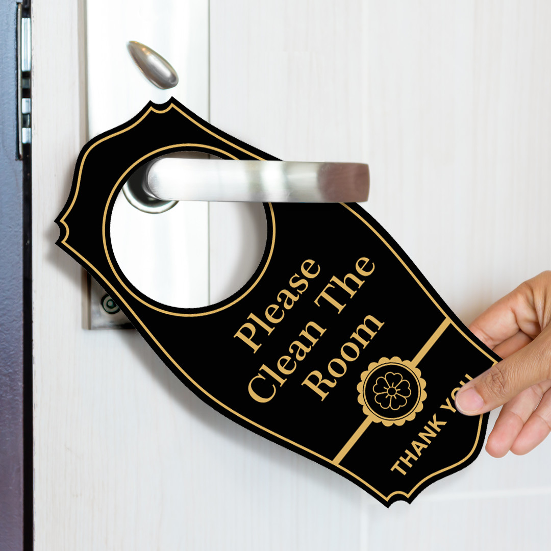 Signs ByLITA Please Clean The Room, Thank You Door Hanger