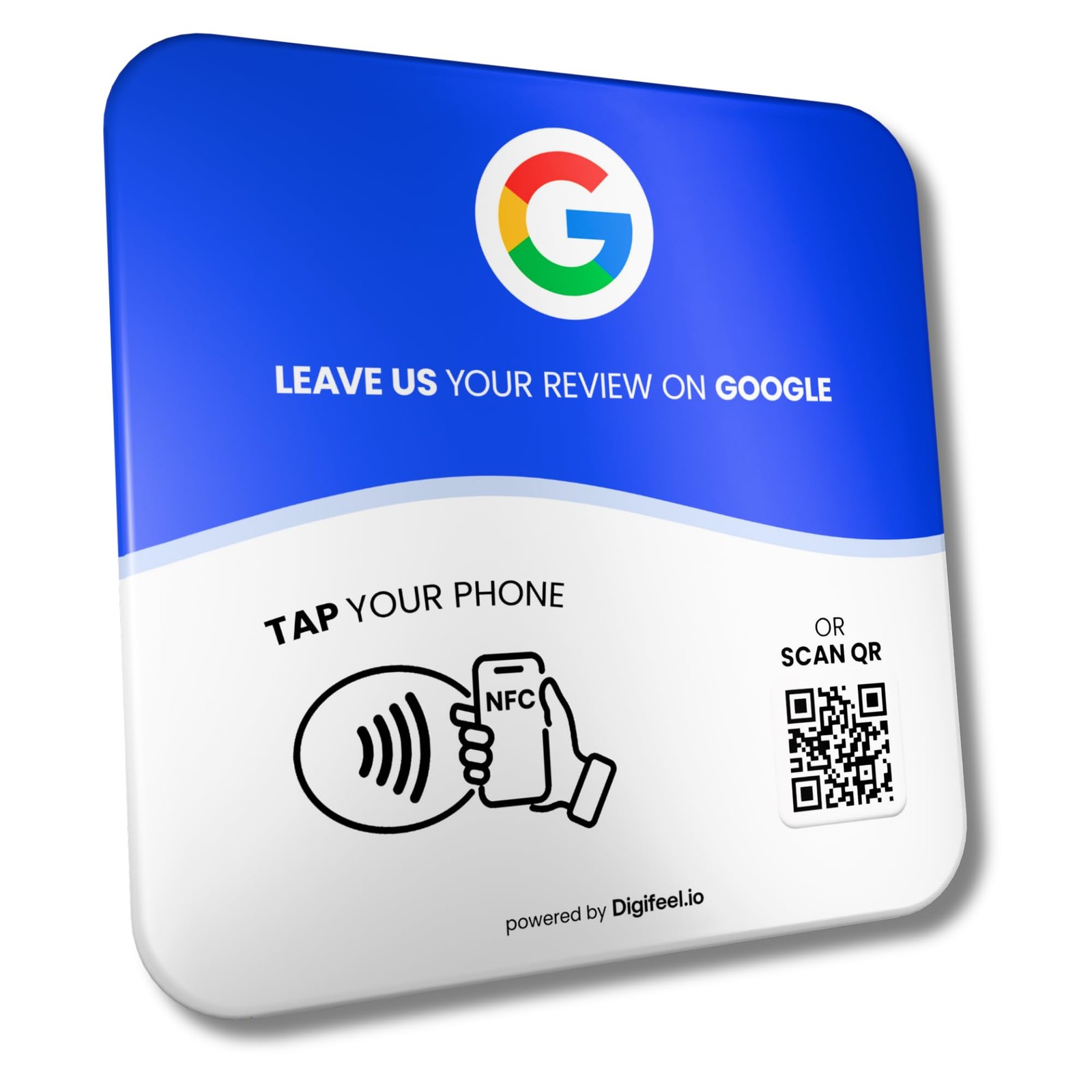 Digifeel Review Tap Card For Google Nfc Qr Code Customer Feedback Plate For All