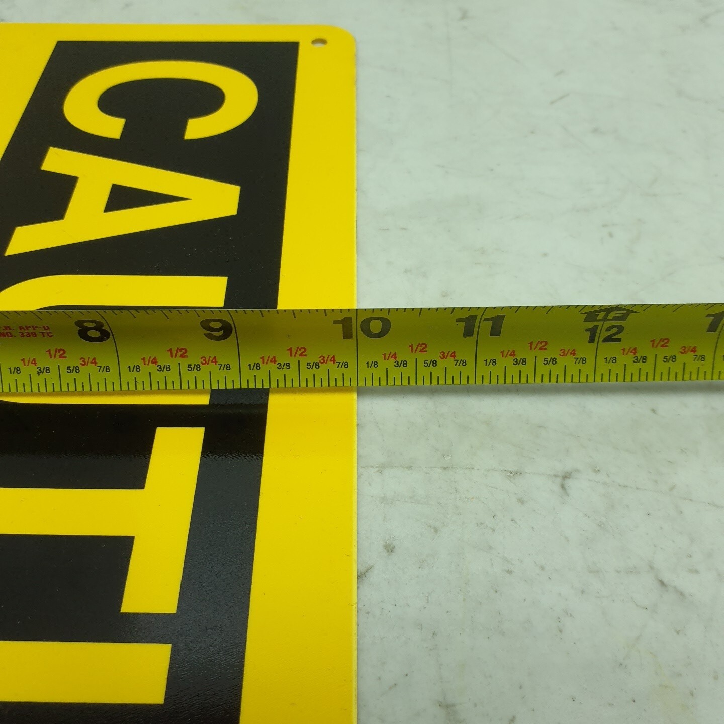 Osha Ansi Caution Sign Low Overhead Clearance 10&Prime;x14&Prime; Brady Yellow Rigid Plastic