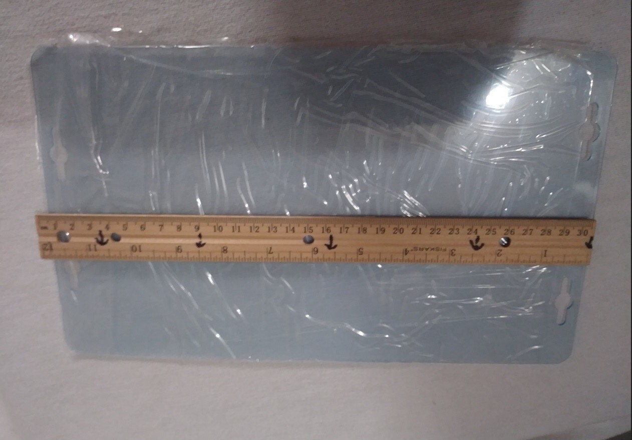 Wall Sign Cover Protector 12&Prime; x 7&Prime; Clear Plastic Thin Vertical or Horizontal Use