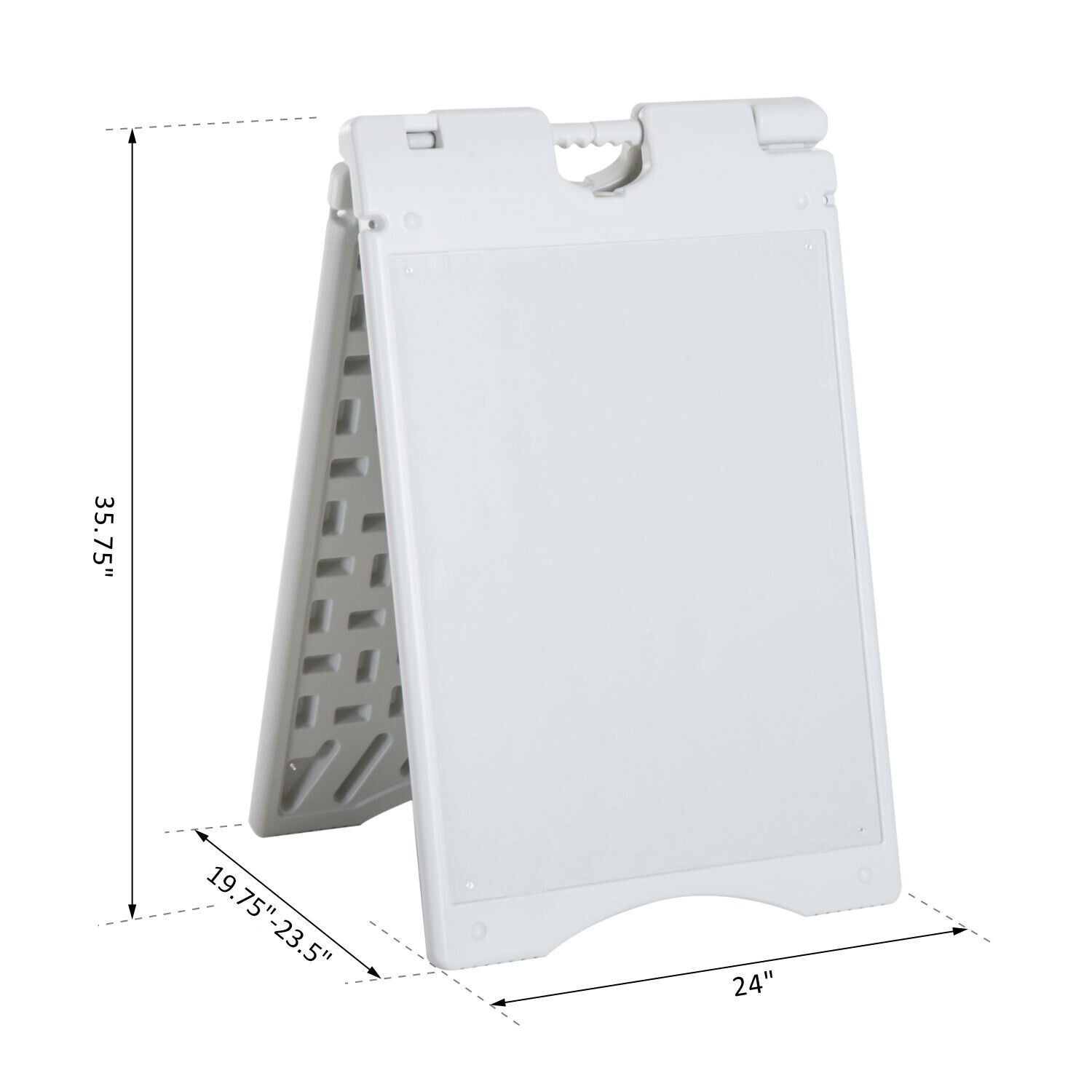 22×28&Prime; Plastic Folding A-Frame Sandwich Sidewalk Sign Outdoor Advertising Board
