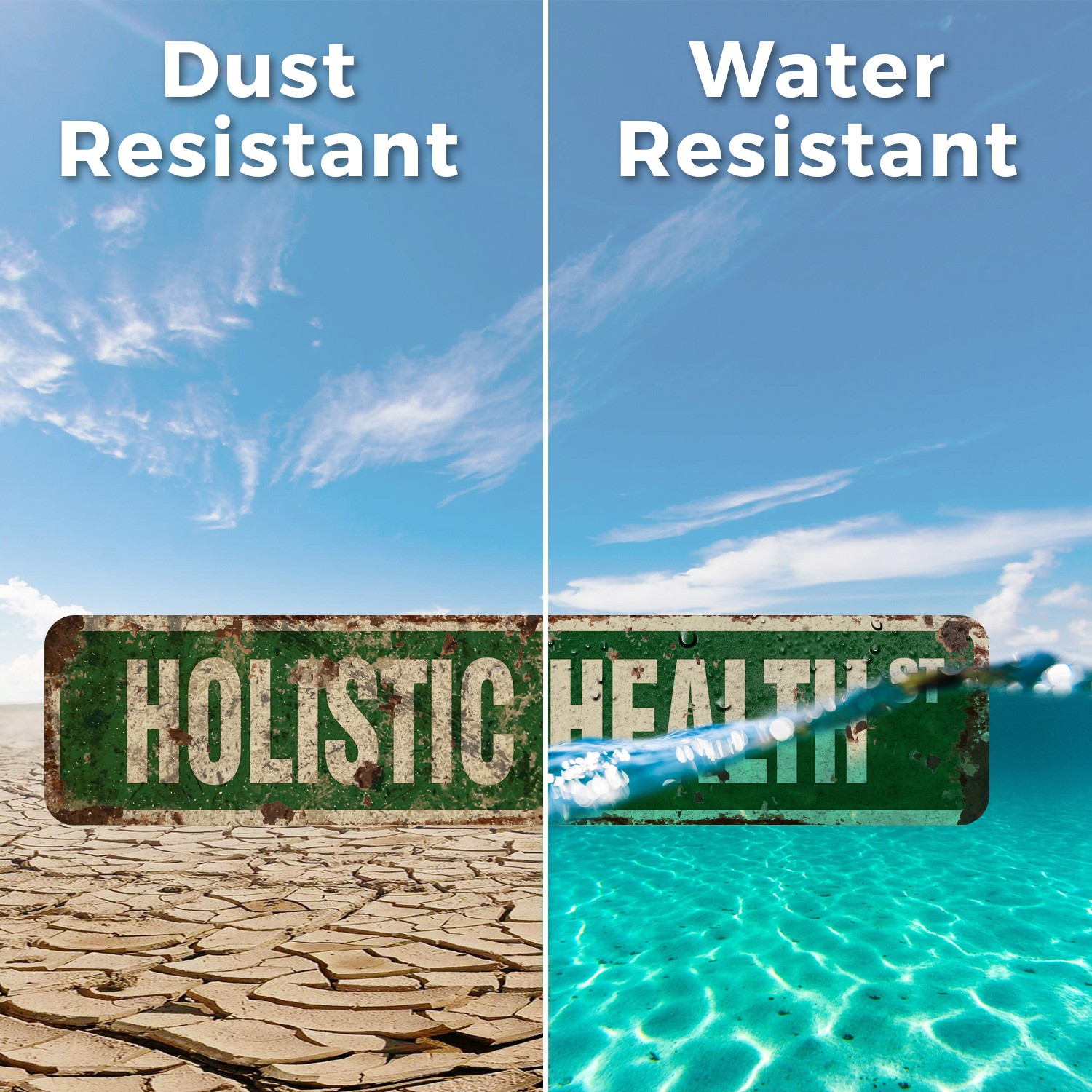 HOLISTIC HEALTH Vintage Style Street Sign alternative medicine medical therapy