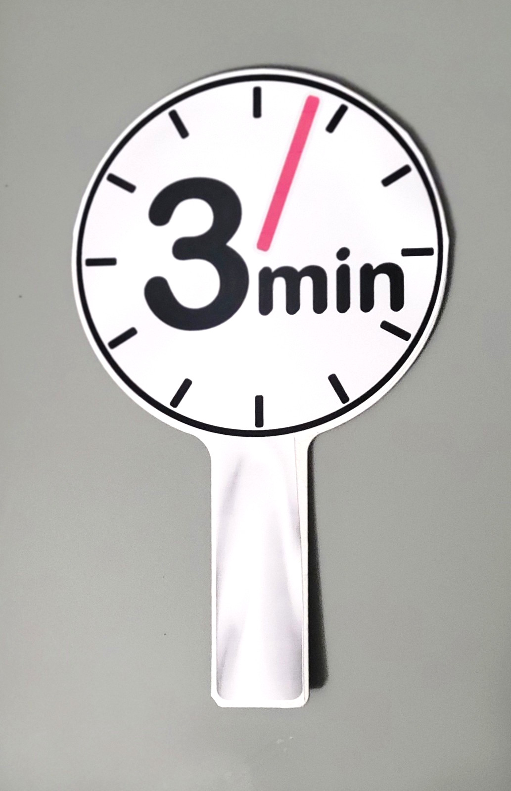 Speaker 3 Minute/ 1 Minute Time Warning Paddle-Waddle Card (file bin372)