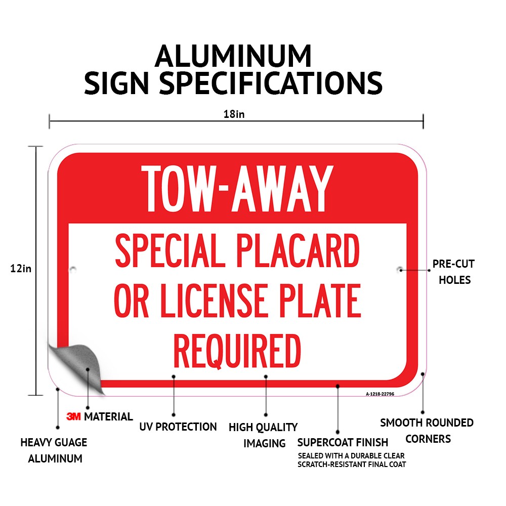 Private Property – No Unauthorized Parking Heavy Gauge Aluminum Parking Sign