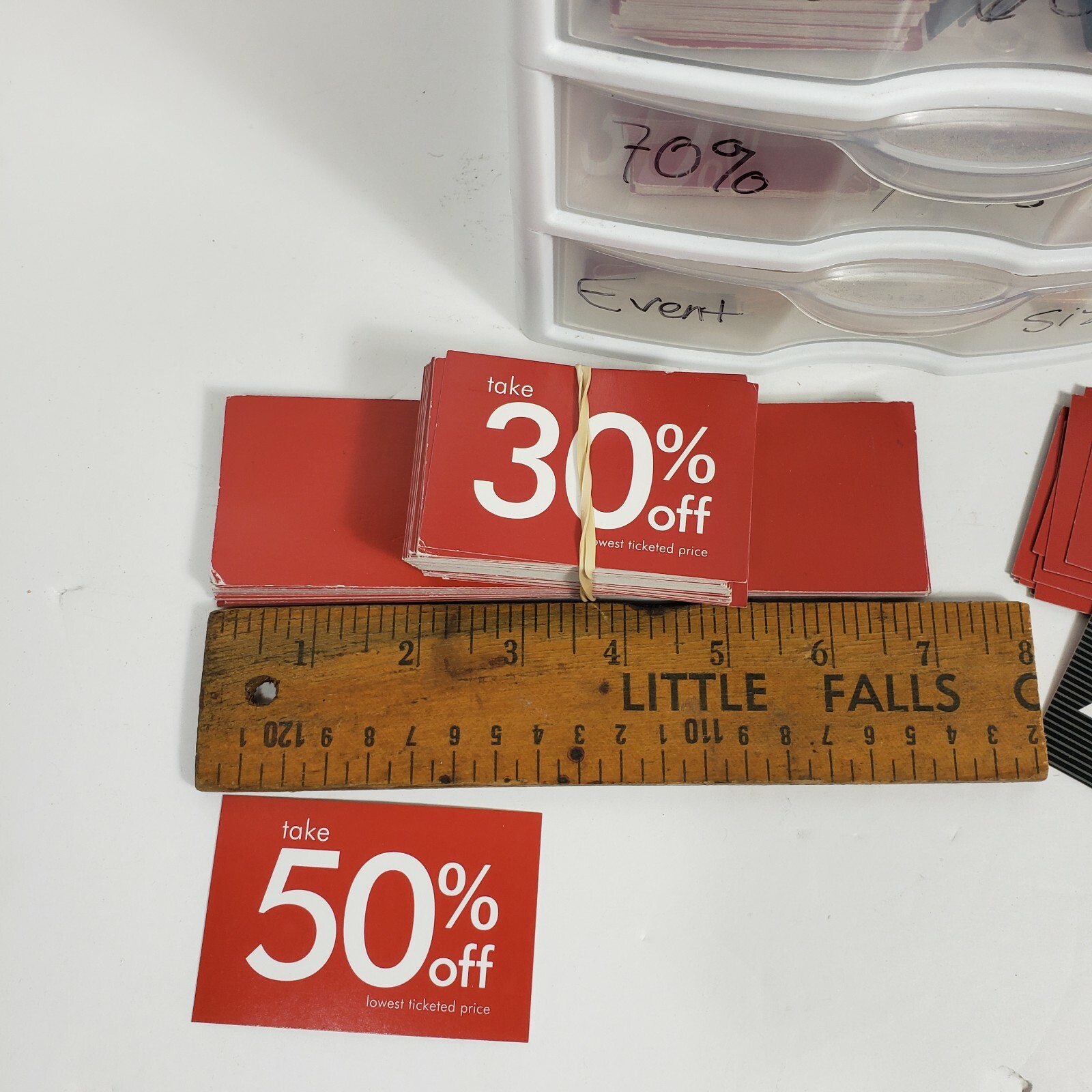 Retail Business Store Craft Fair Big Mixed Lot In Case 40% – 50% – 60% Off Sign