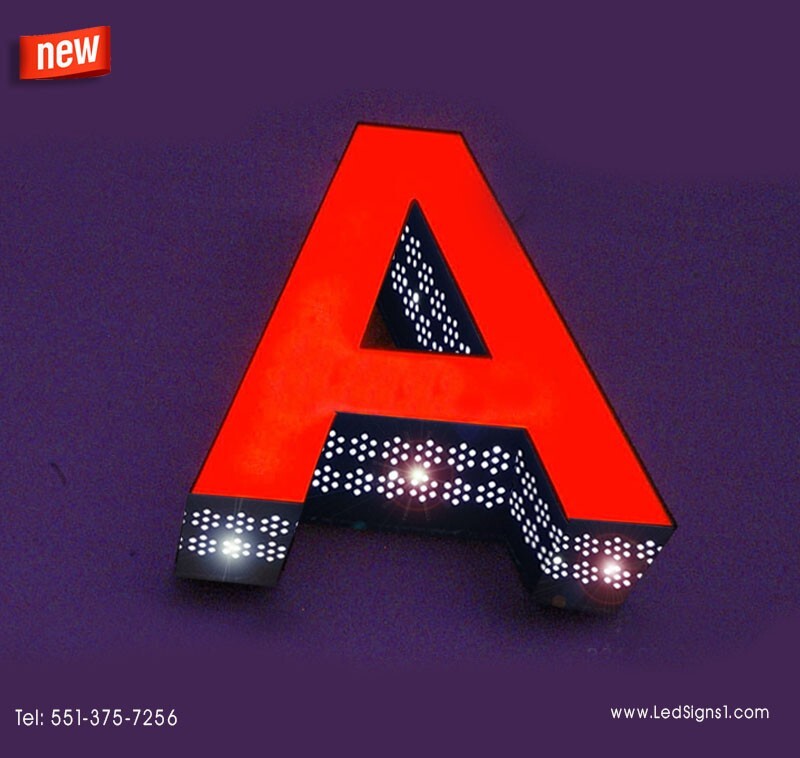 New Custom Made Led Channel Letter, Front-Lit and side-Lit 20 Inches