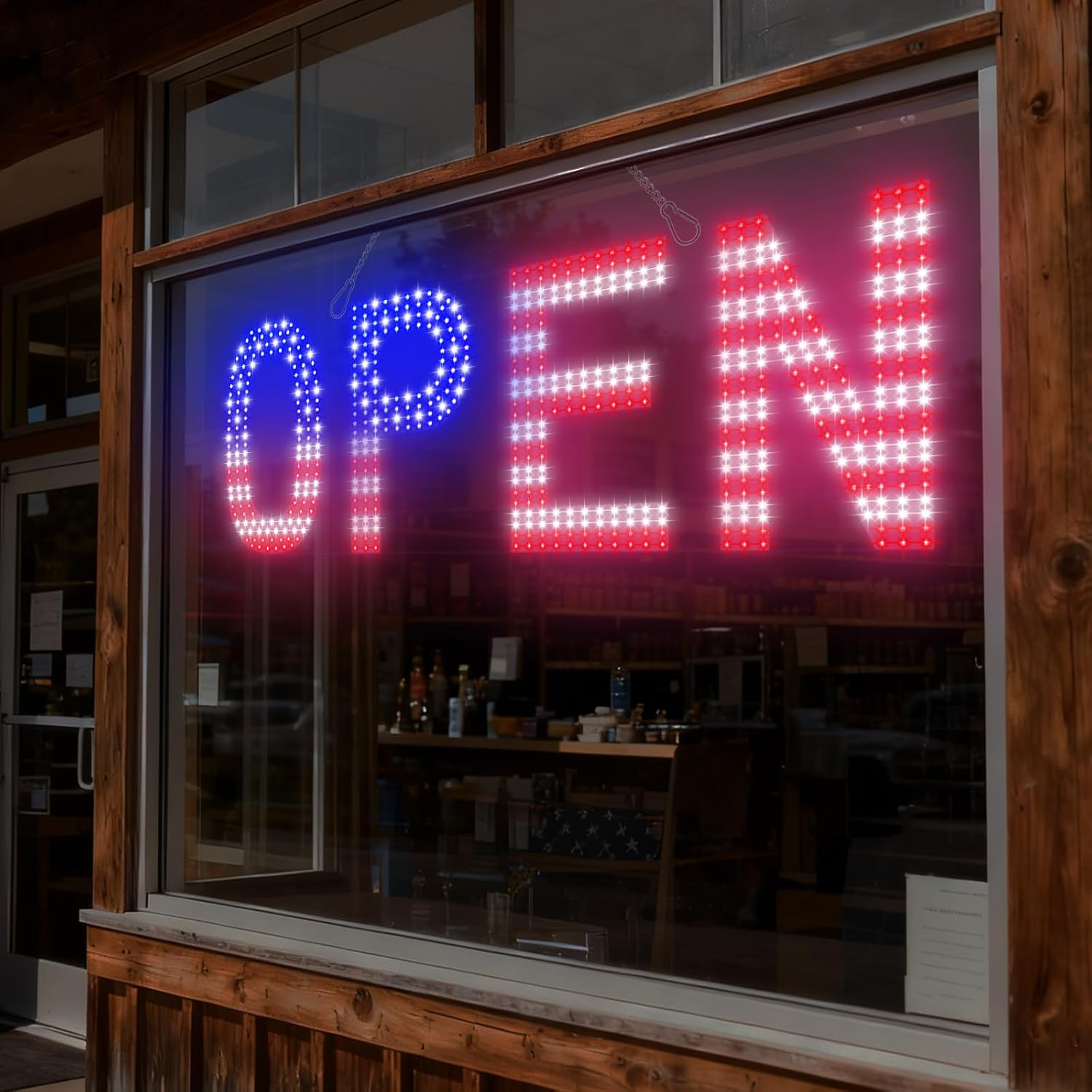 LED Open Signs for Business, 30&Prime;X10&Prime; Large Bright Open Sign with Remote and 12