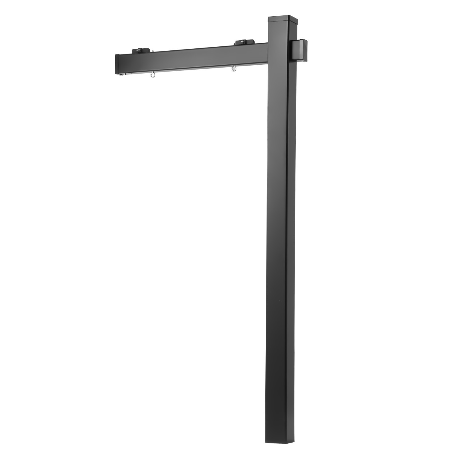 VEVOR Real Estate Sign Post PVC Realtor Yard Sign Holder 6 ft Black for Outdoor