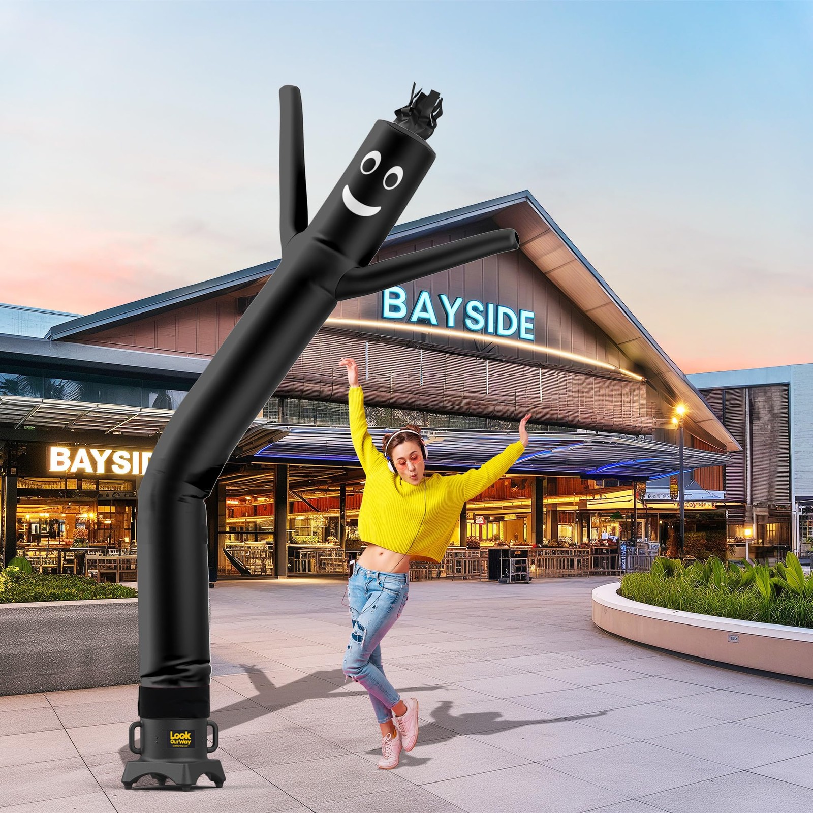 Lookourway Air Dancers Inflatable Tube Man – 10 Feet Tall Wacky Waving