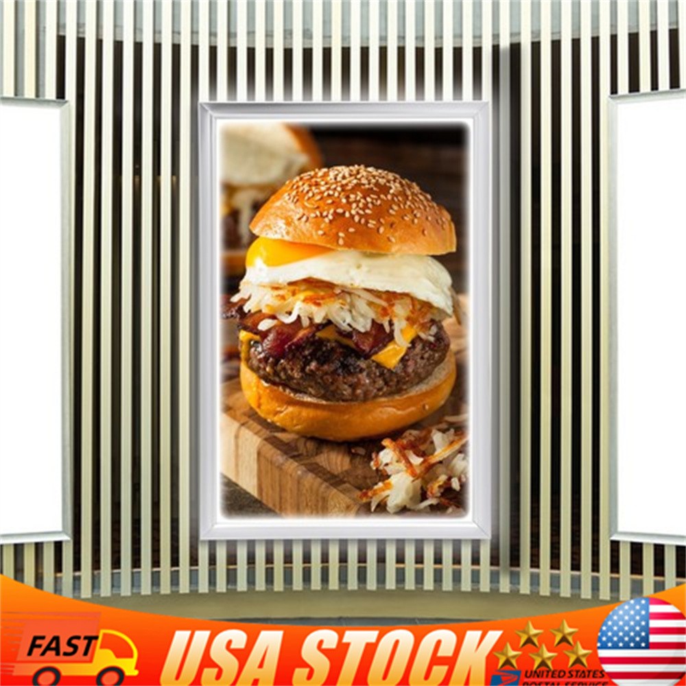 18*24&Prime; LED Backlit Movie Poster Art Picture Frame Light Box Advertising Display