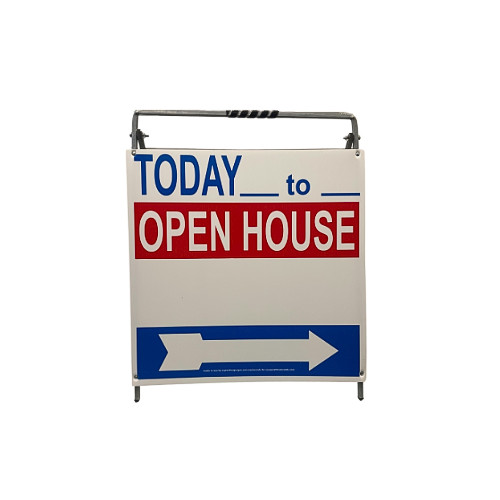 Real Estate Open House Sign Metal A-Frame Kit | 5 Pack | Today | RWB