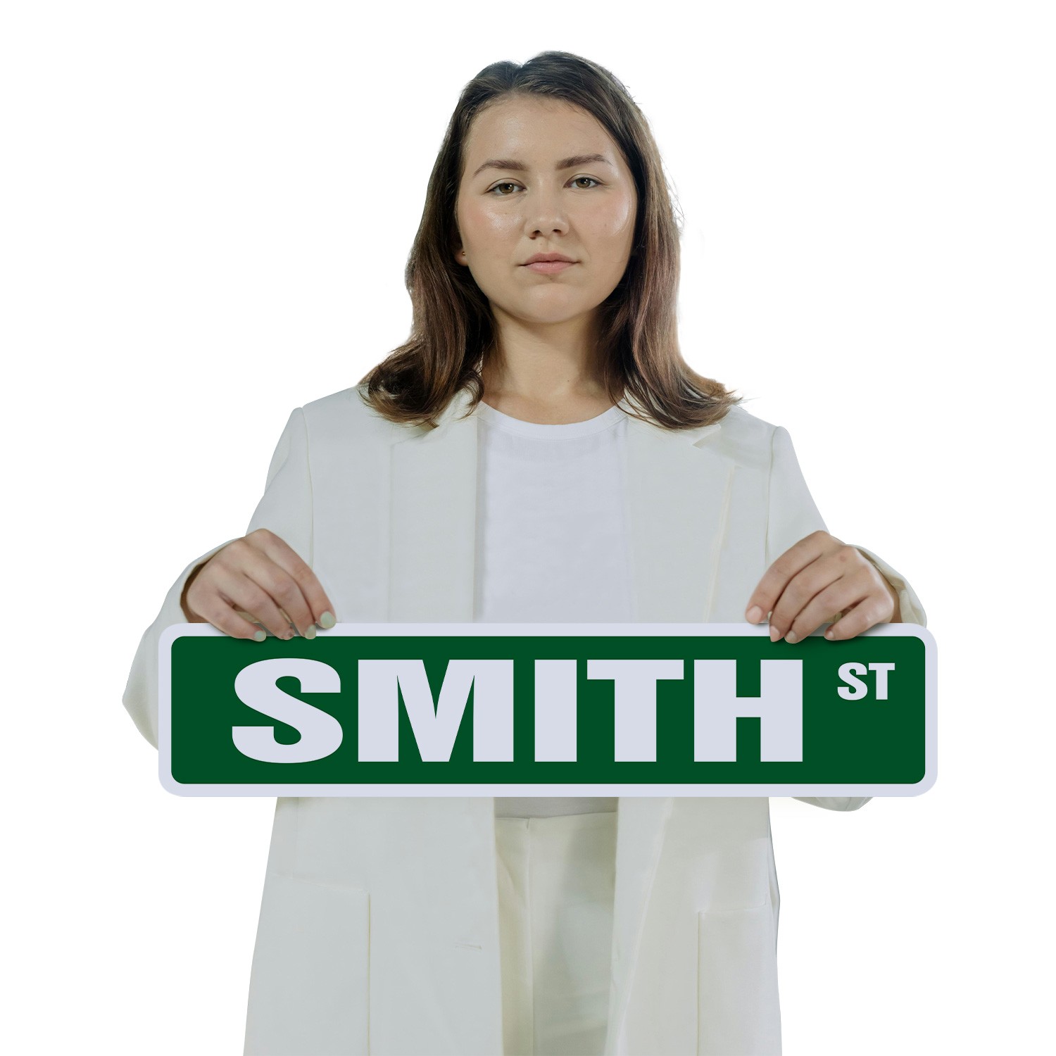 SMITH Street Sign (2 Pack) Childrens Name Room Metal Road Sign