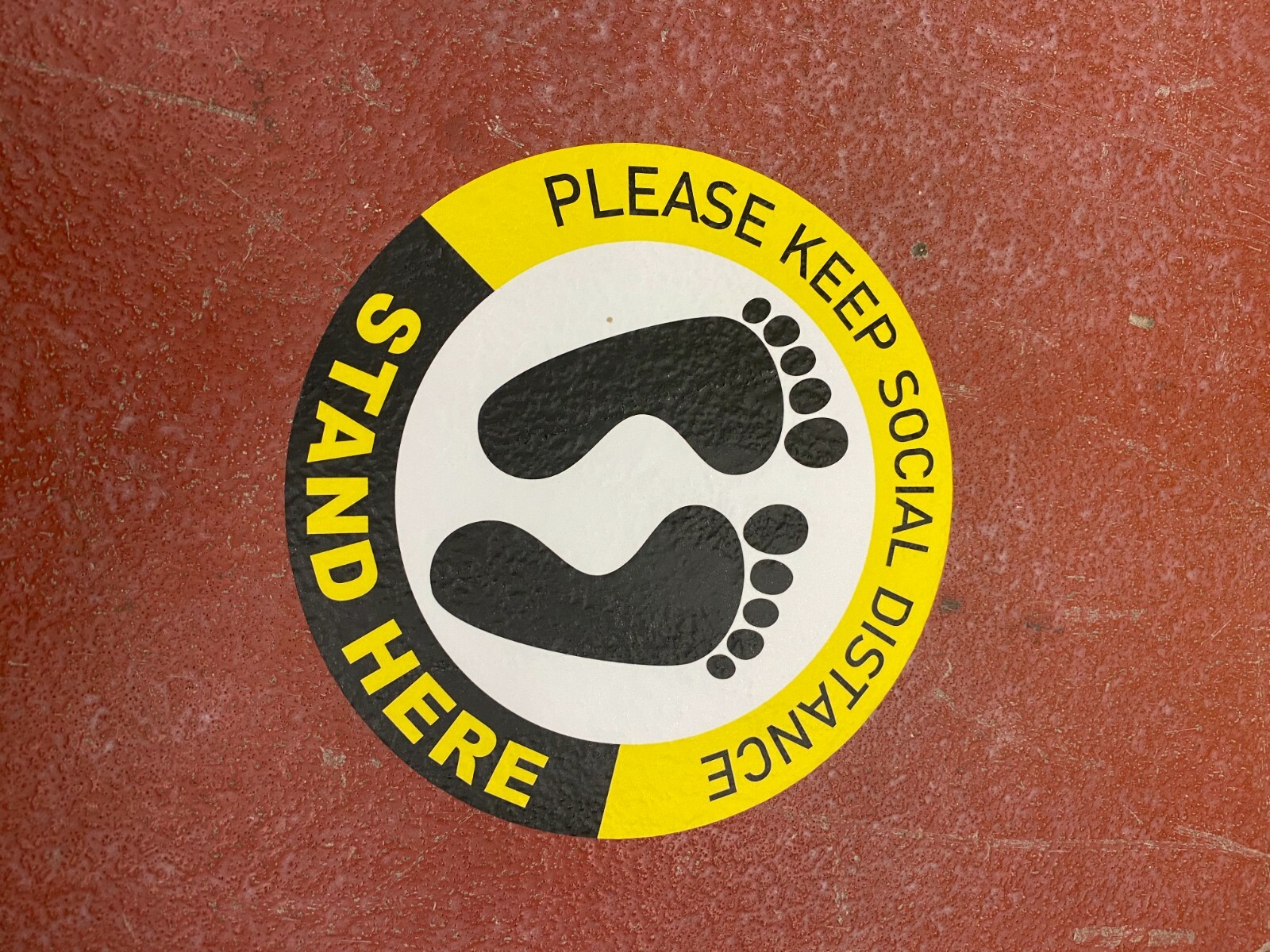 Social Distancing Floor Decal Hard Floor 10 Pack Anti Slip Heavy Duty Vinyl
