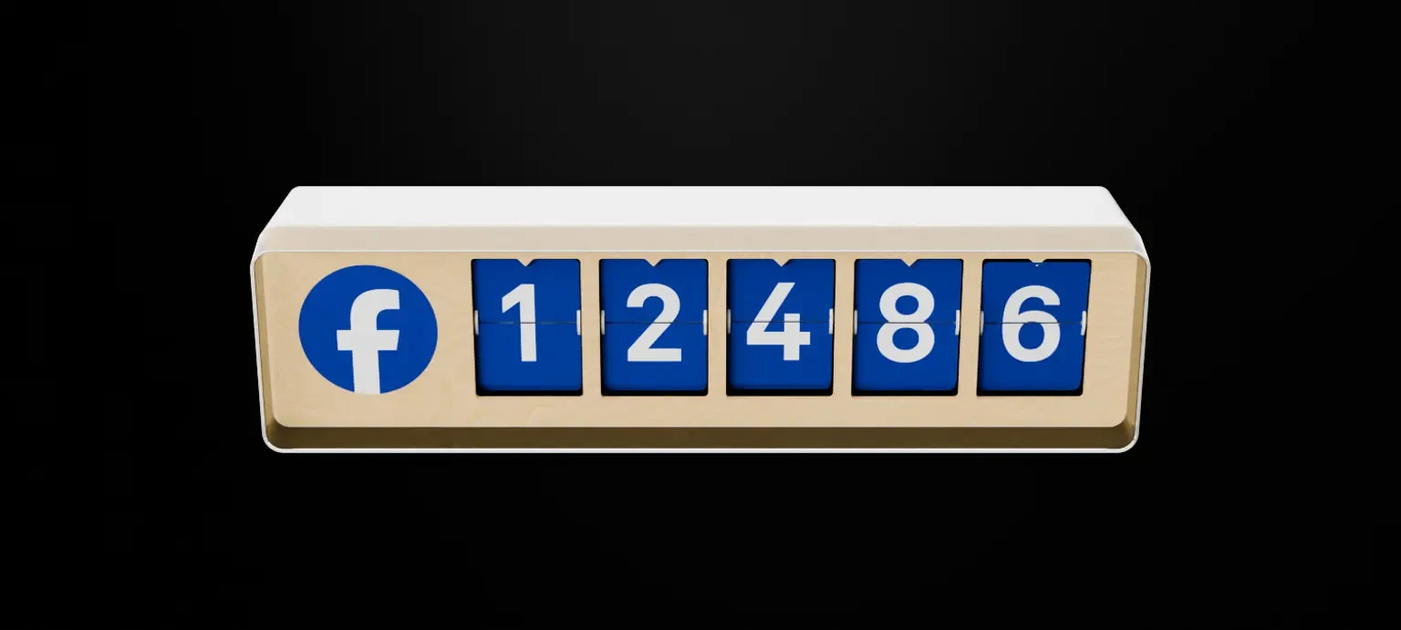 New Smiirl Facebook Social Media Counter (5-digit)
