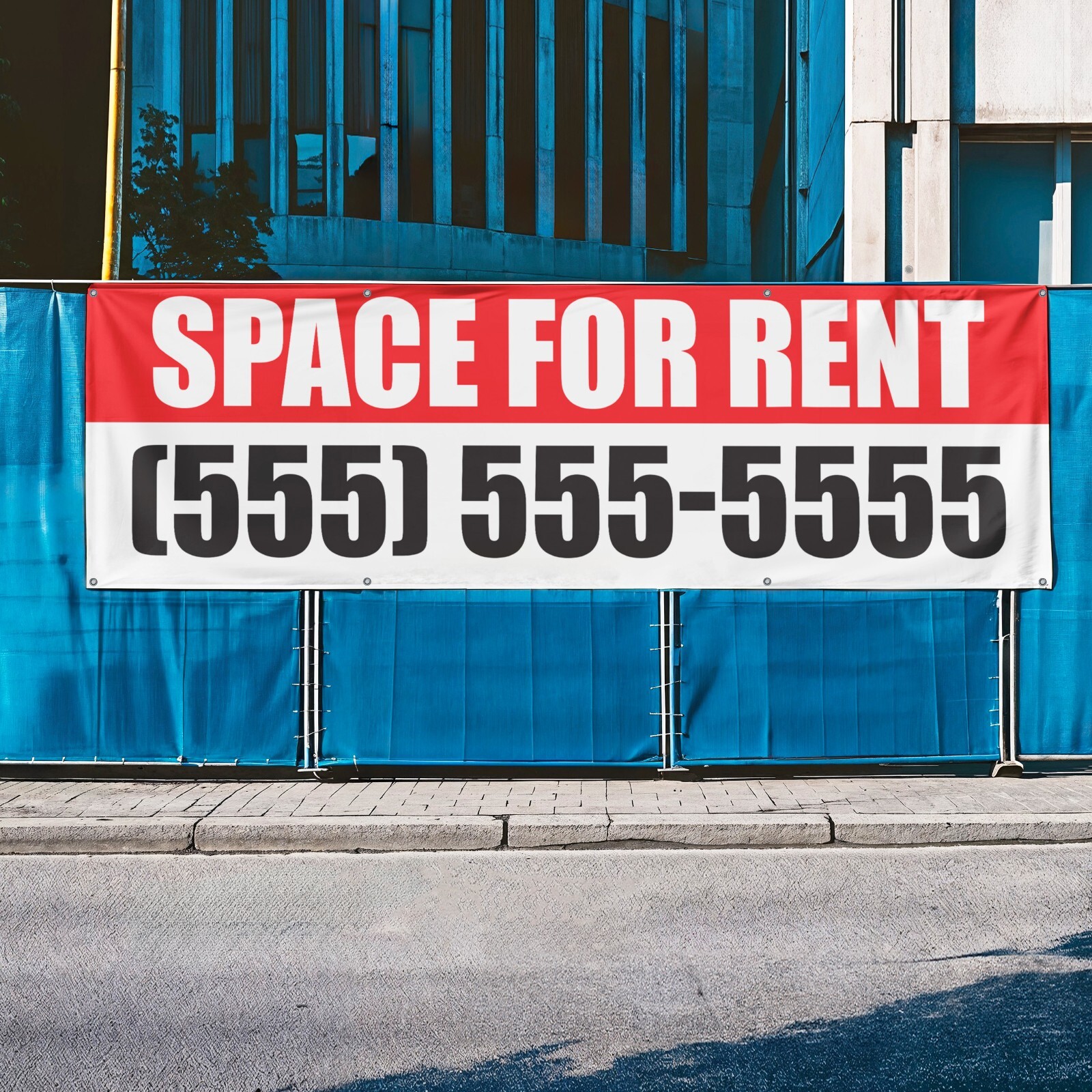 SPACE FOR RENT retail business advertising store front vinyl banner sign flag