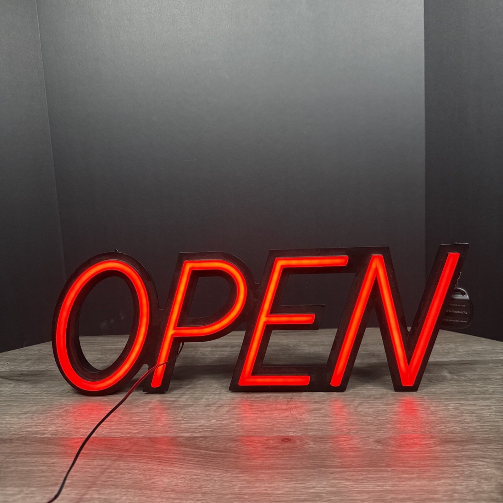 Led Bright Red Hanging Open Sign Great For Bars, Restaurants, Garage 7 X 18”
