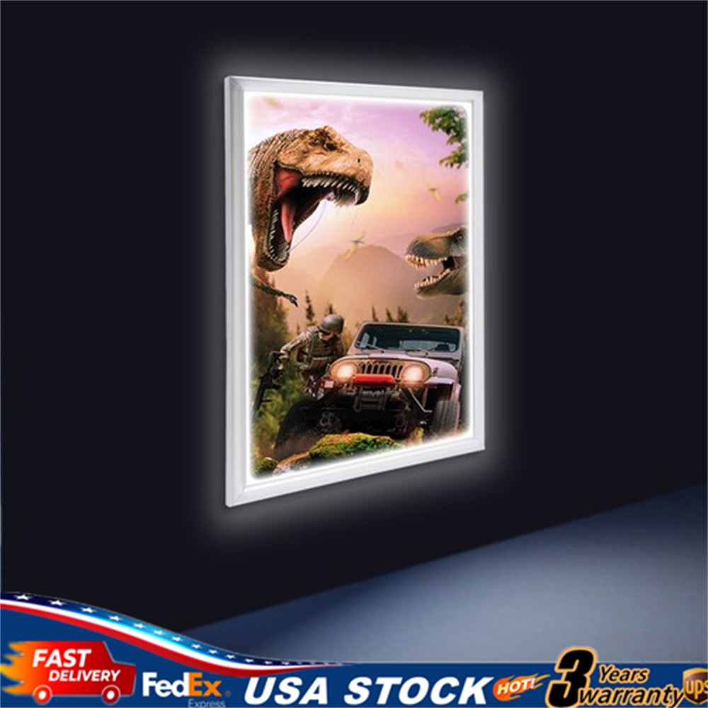 24&Prime;x36&Prime; Backlit LED Poster Frame Art Picture Light Box Advertising Display Frame