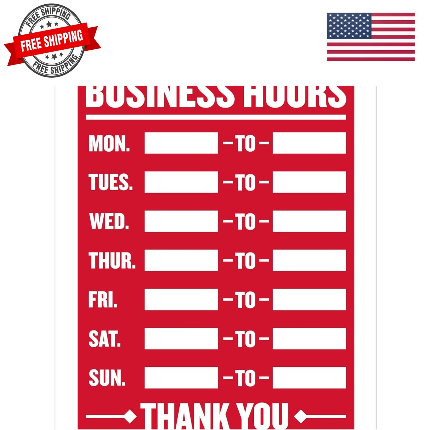 Business Hours Sign 12&Prime;x16&Prime;, Open Closed Signs Signage For Business Store Off…