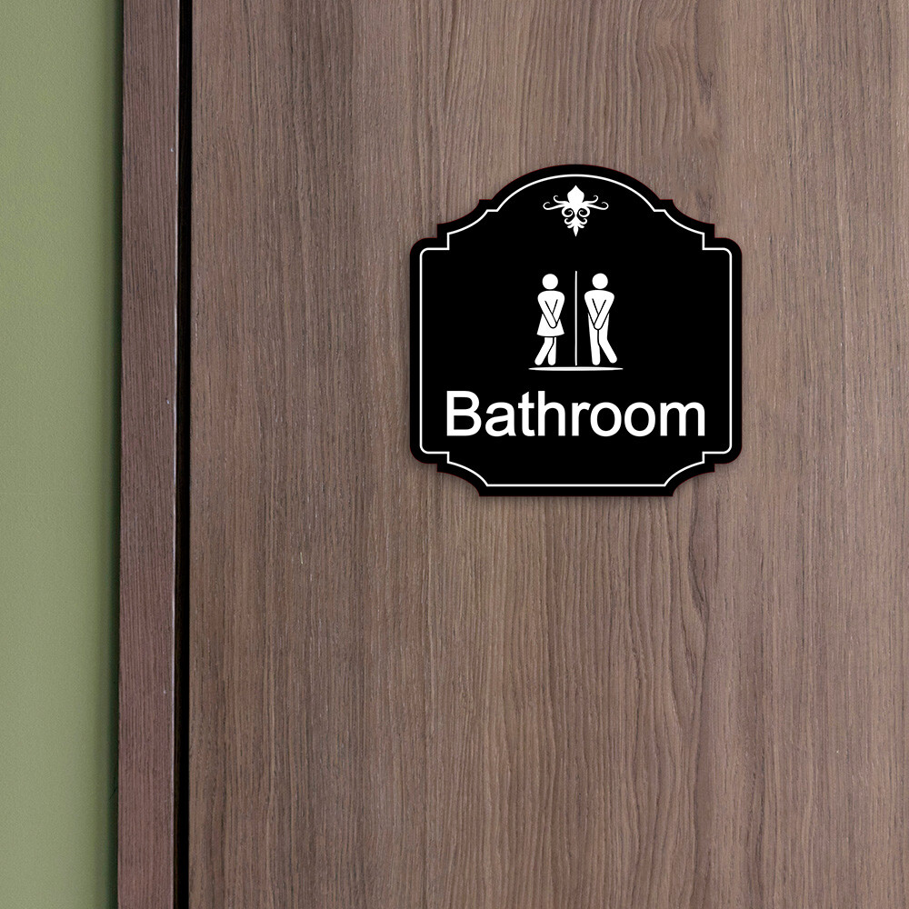 Heritage Plus Bathroom Wall or Door Sign | Home Decor