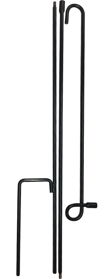 12×18 Garden Flag Pole, Heavy Duty 9/32&Prime; (0.28&Prime;) Diameter – 10 PACK D2