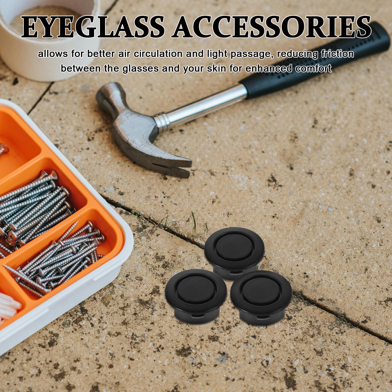 10pcs Bumper Sensor Hole Plugs, Plugs 3.00X3.00X1.00CM, Black