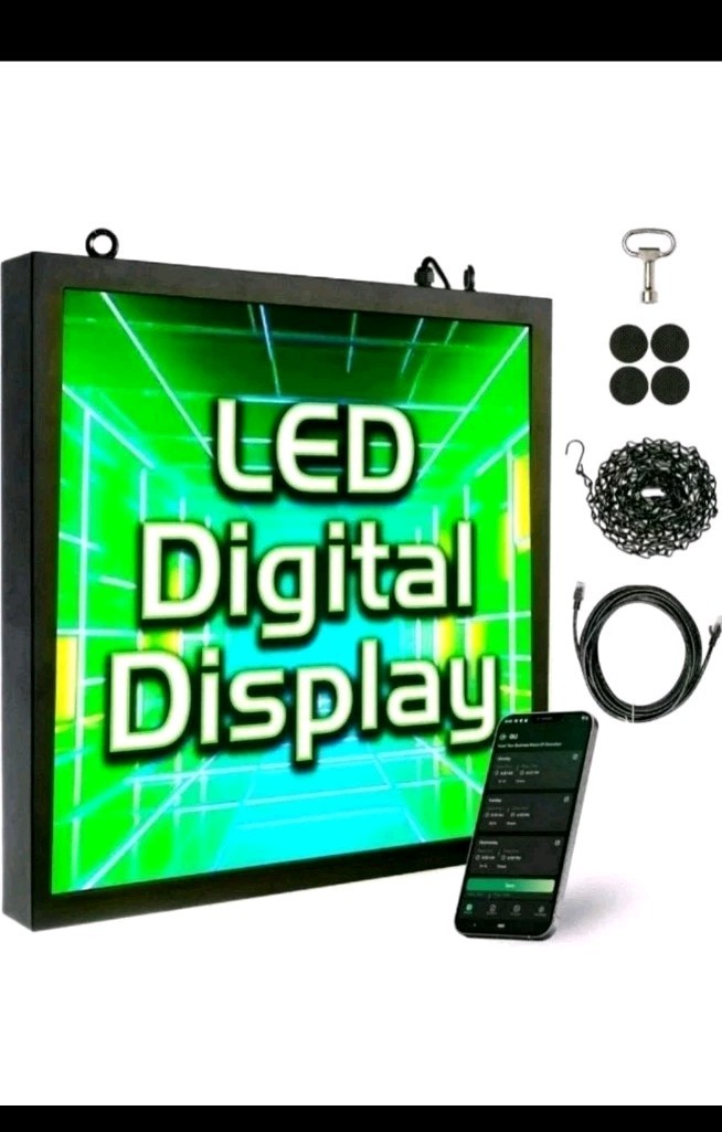 Green Light Innovations 20&Prime; x 20&Prime; WiFi Enabled Display Sign- New