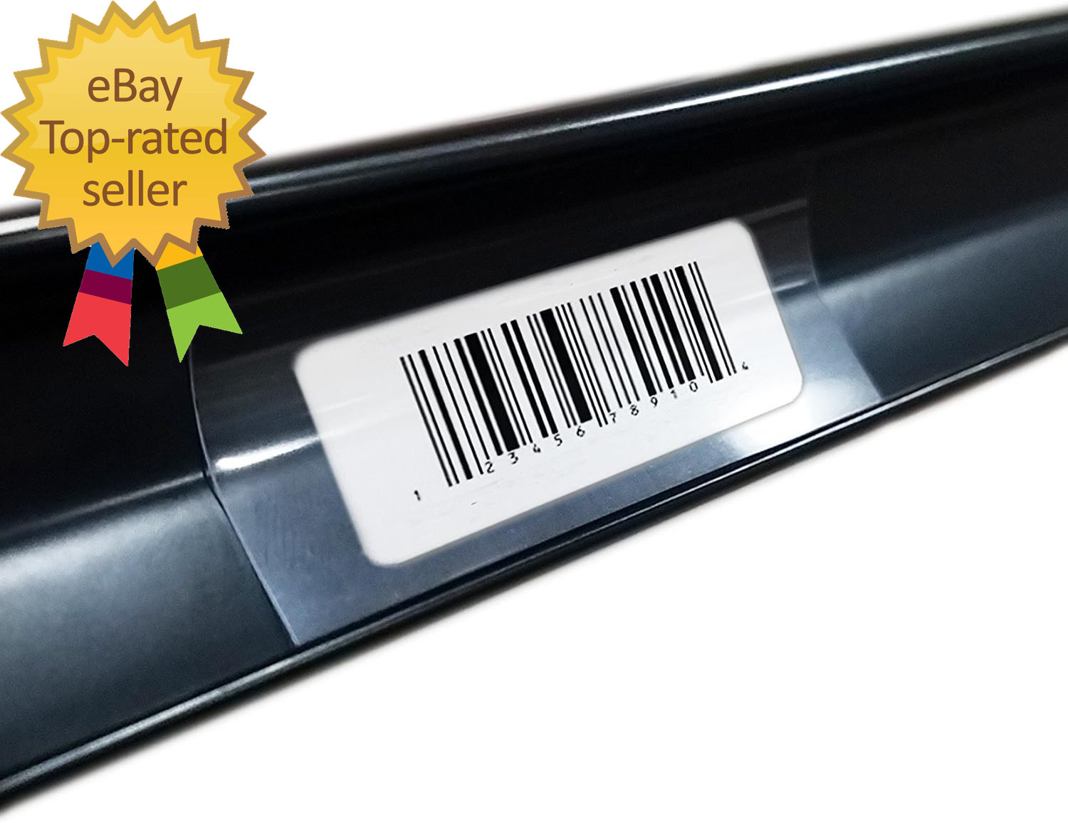 250 Clear Plastic Gondola Shelving Ticket Molding UPC Insert Strips 3 X 1.25&Prime;