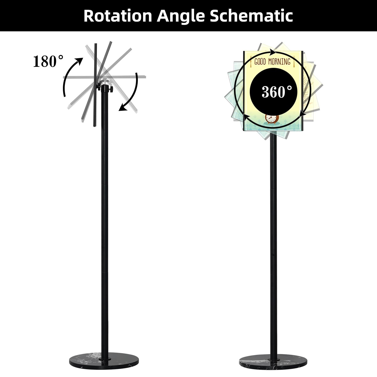 Heavy Duty Sign Stand, Floor Poster Board Stand, Adjustable Metal Sign Holder…