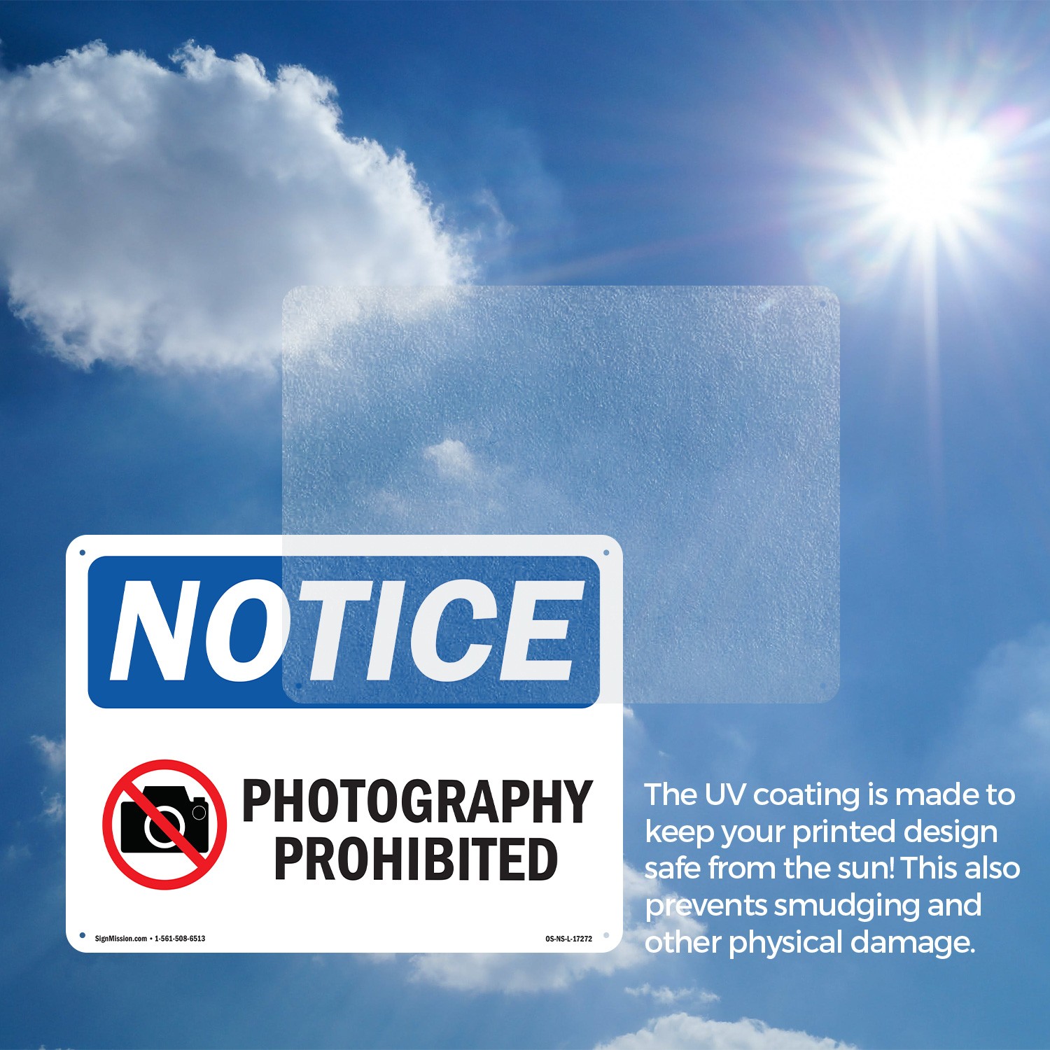Photography Prohibited OSHA Notice Sign Metal, Plastic, Or Decal – 5 or 10 Pack