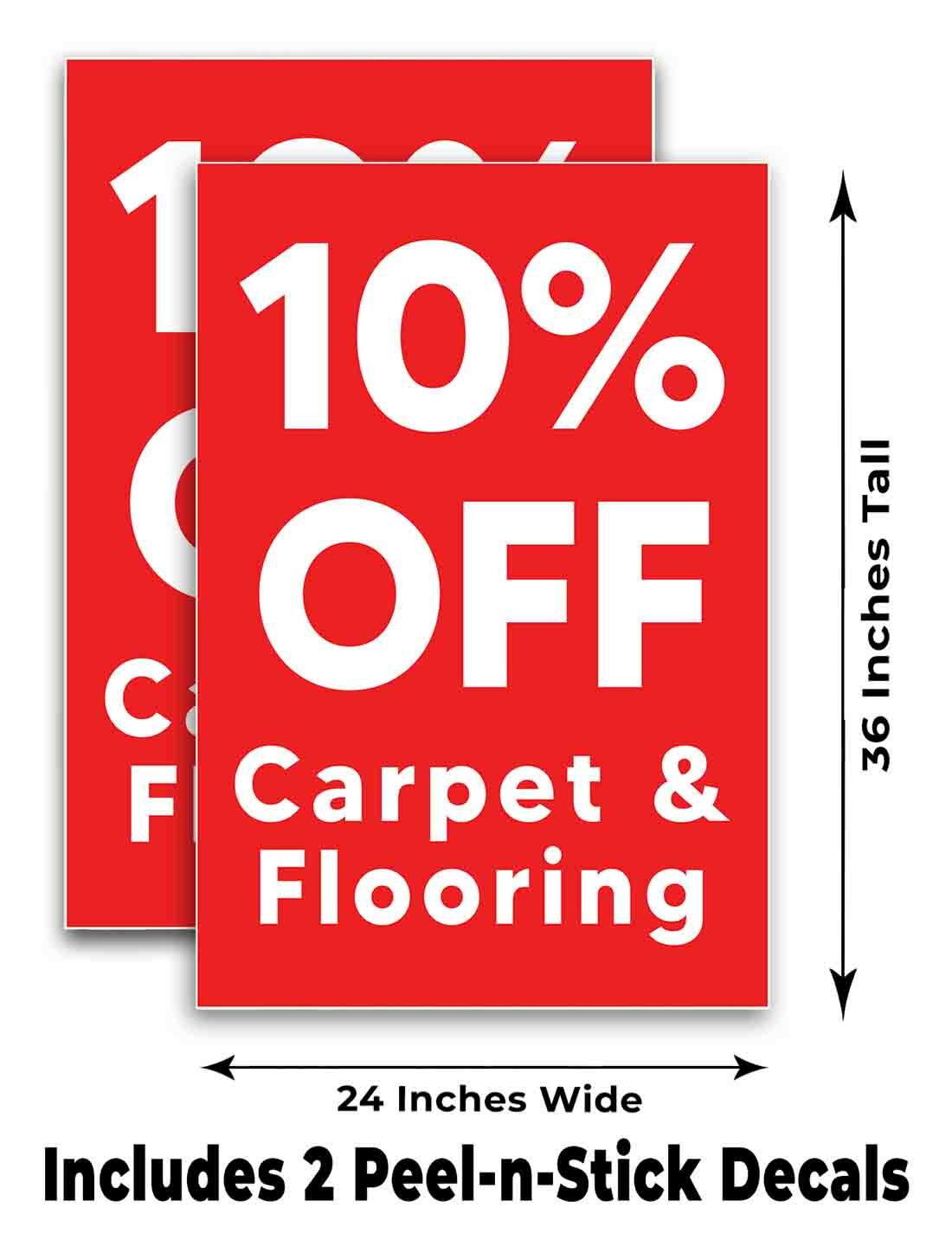 10% Off Carpet & Flooring Signicade 24×36 A Frame Sidewalk Sign Double Sided