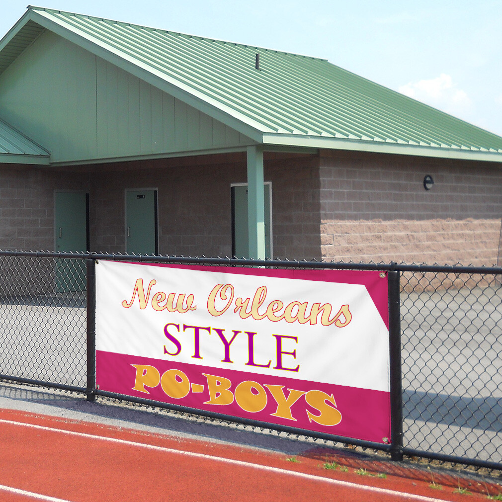 Vinyl Banner Multiple Sizes New Orleans Style Advertising Printing Outdoor