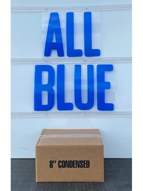 Outdoor Flexible Sign Letters Condensed Style | 8&Prime; x 8-15/16&Prime; | Blue | 300 ct