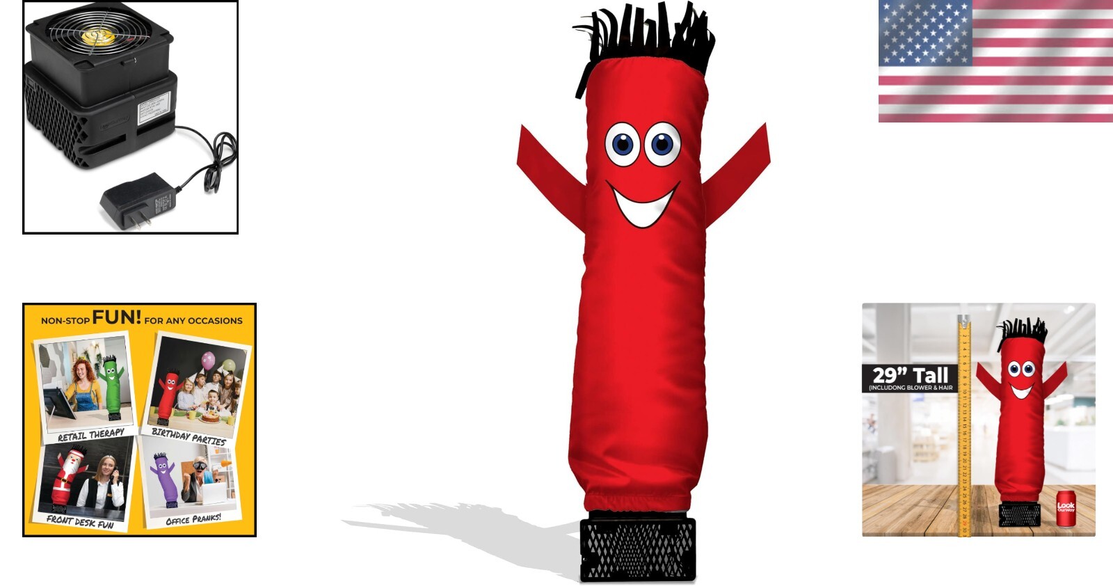 Compact 29 Inch Wacky Inflatable Tube Guy Set – Perfect for Parties & Promotions