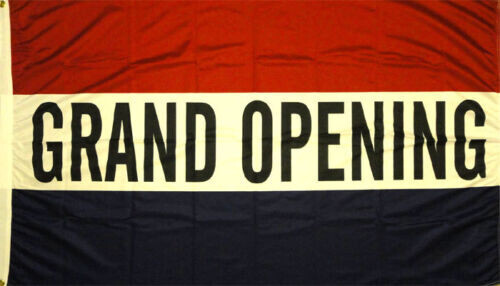 NEW 3ftX5ft GRAND OPENING OPEN SIGN BANNER FLAG better quality USA SELLER 100D