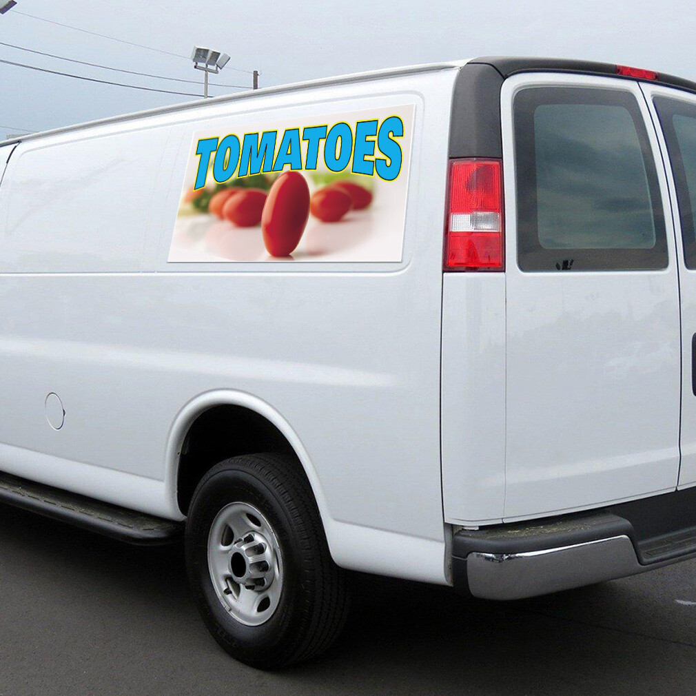 Car Magnet Set of 2 Tomatoes Outdoor Advertising Printing A Industrial Sign