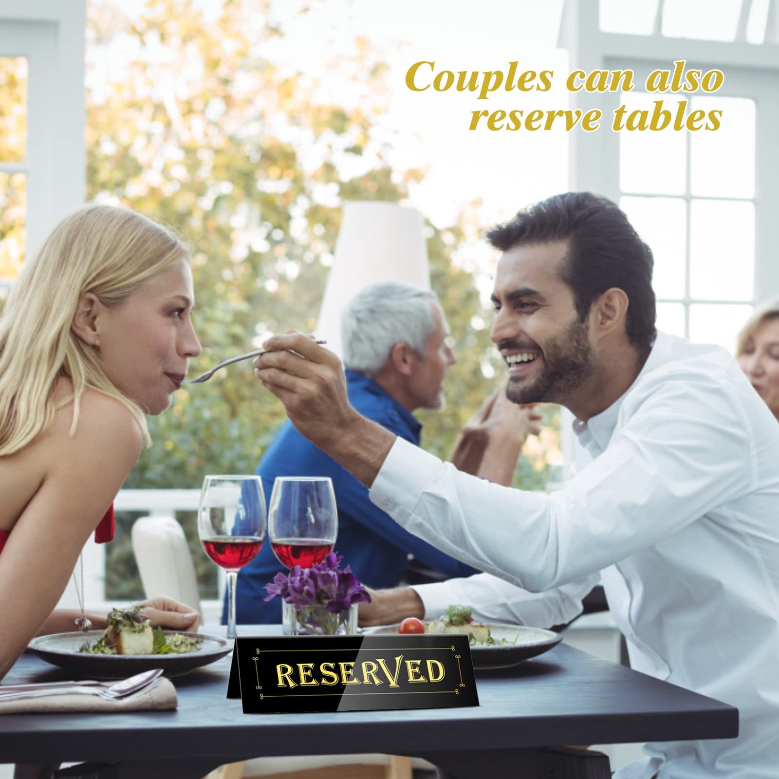 20 PCS Acrylic Reserved Table Tent Signs Reservation Wedding Seating Decor