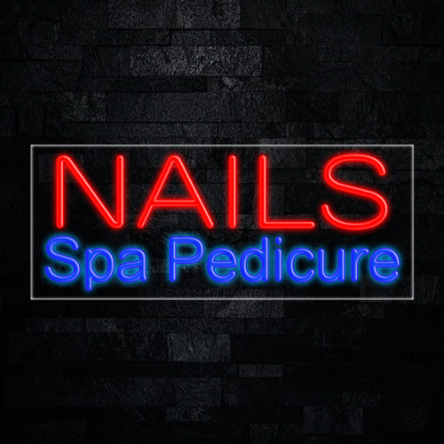 Nails Spa Pedicure LED Neon Sign 30&Prime;L x 12&Prime;H #30586