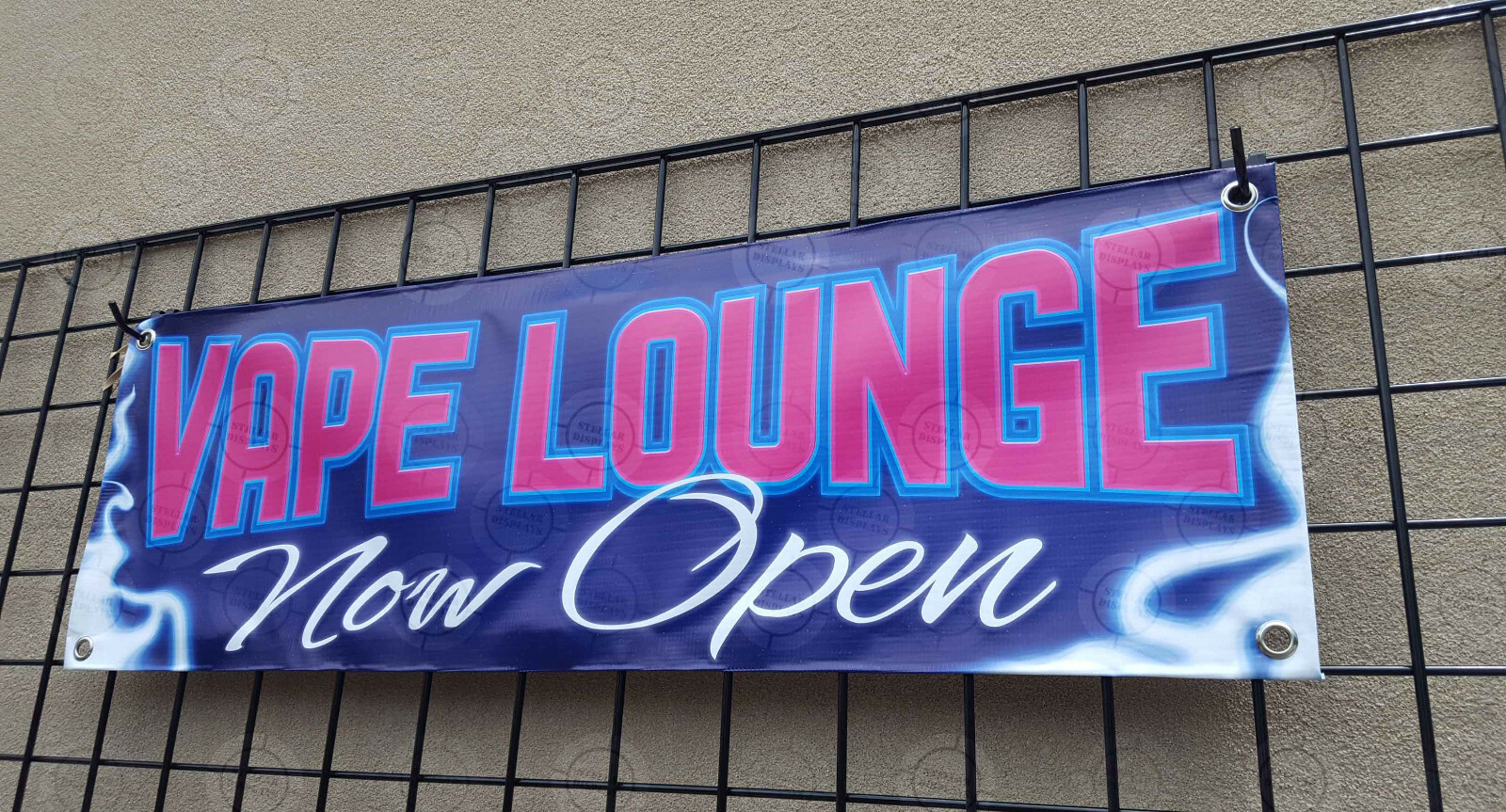 VAPE LOUNGE Now Open Banner Vinyl Display Various Bright Color Sign Poster Lona